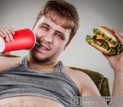 Причины избыточного веса у мужчин
