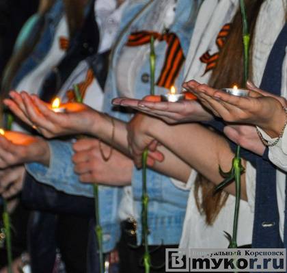 Факельное шествие 8 мая 2016 года в Кореновске. Фотоотчёт