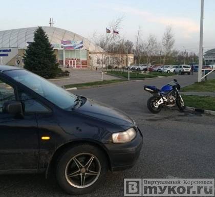 9 апреля 2018 года в Кореновске мотоциклист без прав устроил ДТП на встречке