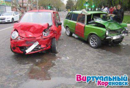 В Кореновске в ДТП 21 апреля 2013 года пострадали 8 человек