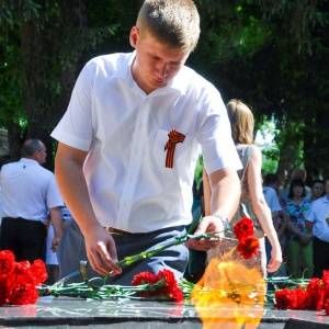 Молодёжная акция "Свеча памяти" 22 июня 2016 года в Кореновске. Фотоотчёт