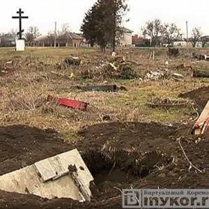 В связи с разрушением старого кладбища Кореновское благочиние объявляет сбор данных захороненных