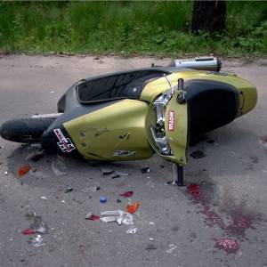 В Кореновске погиб водитель скутера