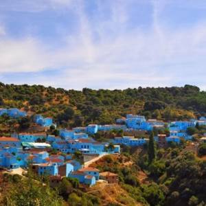 Голубая деревня - Хускар в Испании