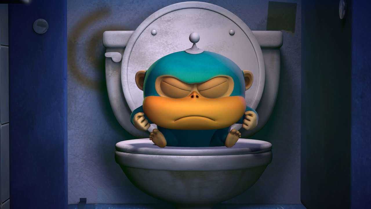 Обезьянки из космоса (Alien Monkeys) - Ванная комната (5 серия) Самый смешной прикольный мультик