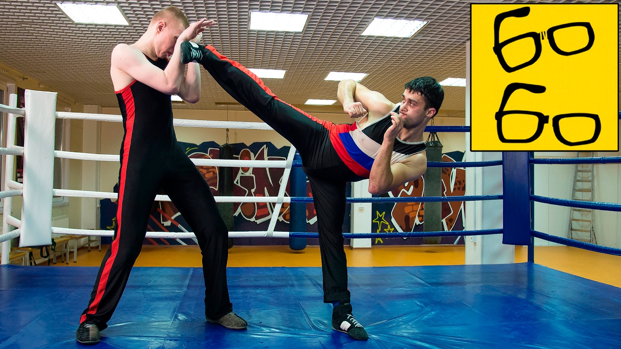 Французский бокс сават с Сергеем Булановым — техника ударов ногами в обуви, комбинации, самозащита