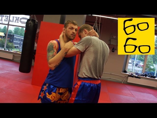 Клинч в тайском боксе Андрея Басынина — скрутки и удары коленями в тайском клинче (muay thai clinch)