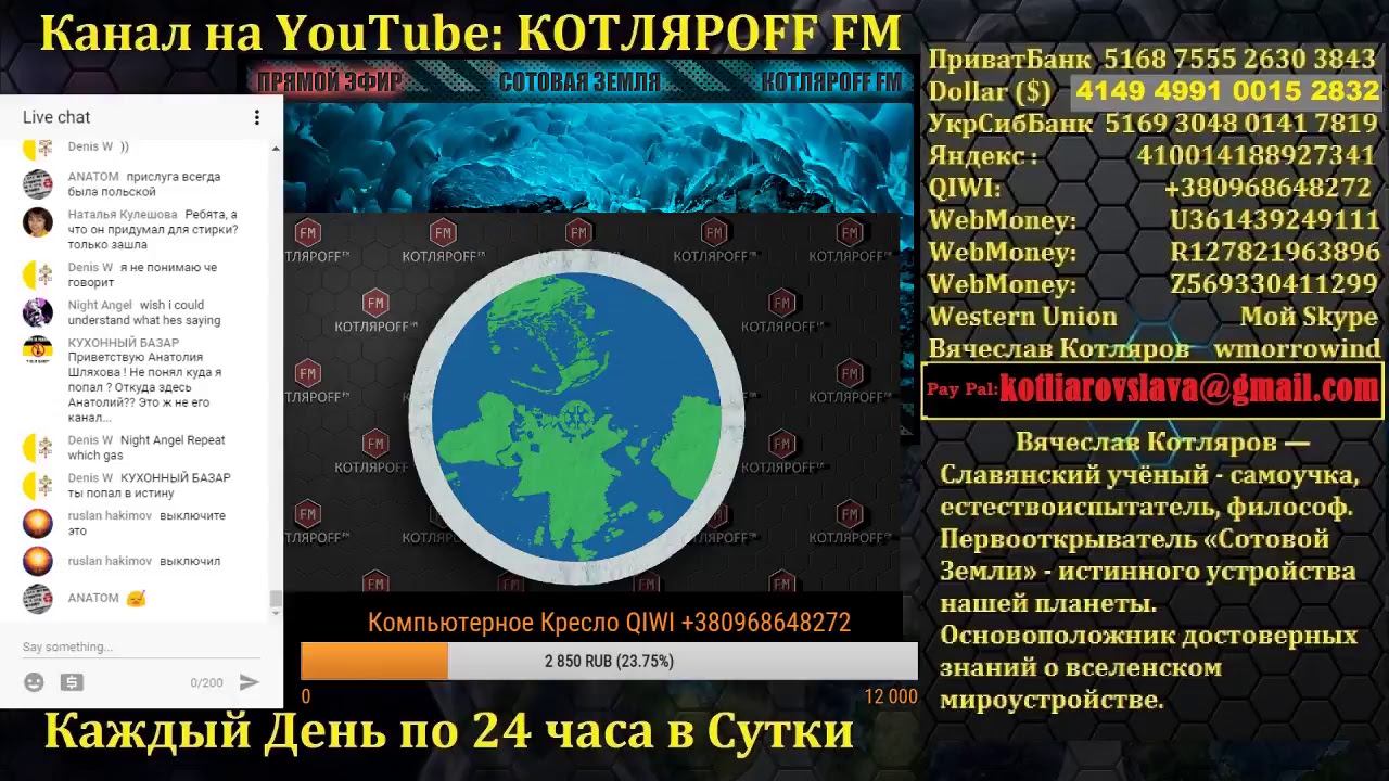 КОТЛЯРOFF FM (08.05.2017) FLAT EARTH: There is no America. 2ч