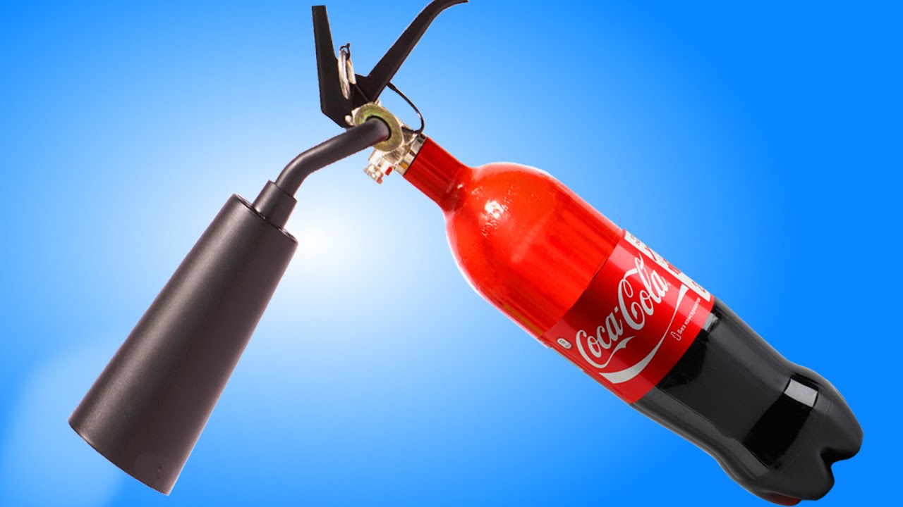 Coca-Cola КРУЧЕ ОГНЕТУШИТЕЛЯ! КАК КОЛА ТУШИТ ОГОНЬ?