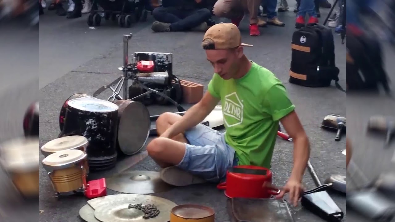 Damat - Techno street drummer - part 1 of 2
